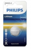 Pila de Botón Philips CR2025/ 3V