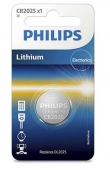 Pila de Bot�n Philips CR2025/ 3V