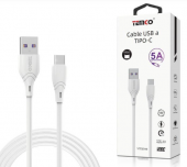 CABLE SUPERCHARGE 5A 1M TIPO C BLANCO YTT55119