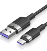 Cable USB 2.0 Tipo A Macho a USB Tipo C Macho 3A 1m Negro/morado