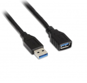 Cable Alargador USB 3.0 Aisens A105-0042/ USB Macho - USB Hembra/ 2m/ Negro