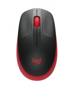 Rat�n Inal�mbrico Logitech M190/ Hasta 1000 DPI/ Rojo