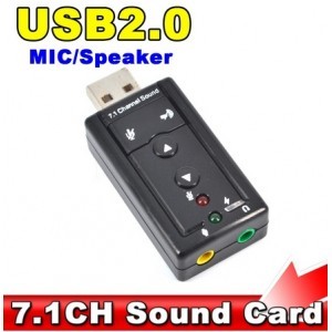 Tarjeta de sonido USB 7.1