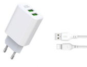 XO Pack Cargador de Corriente L85C 2.4A - Cable Tipo C