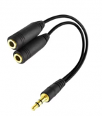 Cable divisor Y de 3,5 Mm, 1 macho a 2 cables de Audio hembra duales para auriculares