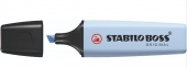 Stabilo Boss 70 Pastel Rotulador Marcador Fluorescente - Trazo entre 2 y 5mm - Recargable - Tinta con Base de Agua - Color Azul Nublado