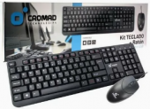 TECLADO CON CABLE + RATON NEGRO 1000DPI USB CROMAD CR0677