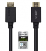 Cable HDMI 2.1 8K Aisens A150-0422/ HDMI Macho - HDMI Macho/ 1.5m/ Certificado/ Negro
