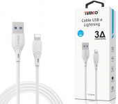 TEMCO YTL53118 CABLE 3A 1M LIGHTNING BLANCO