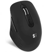 SUBBLIM Rat�n Curve Ergo Dual Mouse Bater�a Negro Apoyo Pulgar Dos Conexiones Silent Click Bater�a Li-Ion Recargable Rueda De Silicona Y M�xima Precisi�n