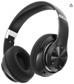 9S Auriculares Inalambricos Bluetooth Plegables, 60 Horas de Reproduccin, Cascos Diadema Estreo HiFi con Micrfono, 6EQ Modos, Soporte Micro TF/FM, Para PC/TV/Fones. (1-Negro)