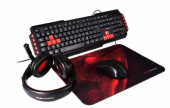 Mars Gaming MRCP1 Combo Gaming Teclado + Ratn + Auriculares + Alfombrilla
