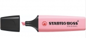 Stabilo Boss 70 Pastel Rotulador Marcador Fluorescente - Trazo entre 2 y 5mm - Recargable - Tinta con Base de Agua - Color Rubor Rosa
