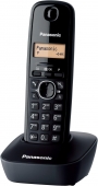 Panasonic KX-TG1611 - Tel�fono (DECT, Terminal inal�mbrico, 50 entradas, Identificador de Llamadas) Color Negro [Versi�n Importada]