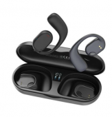Auriculares Tws X25 Pantalla Digital + Conduccin De Aire Negros Xo