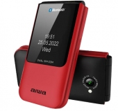 Telfono Mvil Aiwa FP-24RD para Personas Mayores/ Rojo