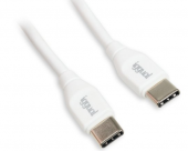 iggual Cable USB-C-USB-C 100 cm blanco Q3.0 3A
