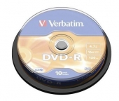 Tarrina DVD-R Verbatim 10 unds.