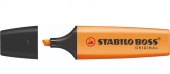 Stabilo Boss 70 Rotulador Marcador Fluorescente - Trazo entre 2 y 5mm - Recargable - Tinta con Base de Agua - Color Naranja Fluorescente