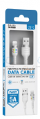 ISER SK1086 CABLE DE DATOS LIGHTNING 5A 1M BLANCO