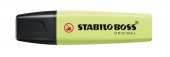 Stabilo Boss 70 Pastel Marcador Fluorescente - Trazo entre 2 y 5mm - Recargable - Tinta con Base de Agua - Color Lima
