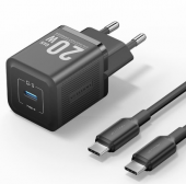 Vention GaN cargador USB tipo C 20W PD carga r�pida tel�fono QC 3,0 cargadores r�pidos para iPhone 14 13 12 11 Pro Max Mini iPad