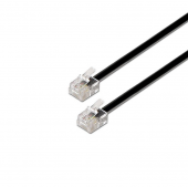 Cable de Tel�fono RJ11 6P4C Aisens A143-0319/ 2m/ Negro