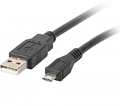 LANBERG CABLE CA-USBM-10CC-0003-BK USB MACHO A MICRO USB MACHO,NEGRO,30 CENT�METROS