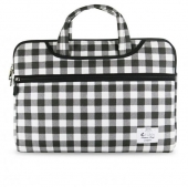 E-VITTA Chequered Malet�n para Port�til 13,3 Negro y Blanco