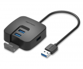 Hub VENTION USB de 4 puertas USB 3.0 de 0.15 m - negro
