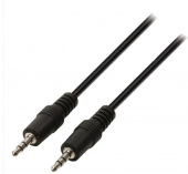 CABLE DE AUDIO EST�REO, JACK 3.5/M-JACK 3.5/M, NEGRO, 0,3M