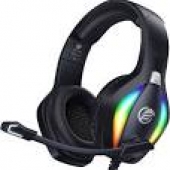 Fachixy ?2024 New? FC100 Cascos Gaming para PS4/PS5/PC/Xbox One/Switch, Auriculares Gaming Cancelacin de Ruido, Cascos con Microfono Estreo Sonido, Cascos PS4 con 3.5mm Jack con Luz RGB