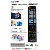 DigiVolt+ Mando a Distancia TV Television Televisor Compatible con LG Sin Instalacion para LG TV No necesita configuracion LCD LED PLASMA LED4K