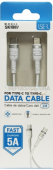 ISER SK1087 CABLE DE DATOS TYPE-C TO TYPE-C 5A 1M BLANCO