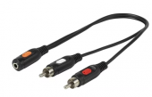 Vivanco 46/05 01 cable de audio 0,2 m 2x RCA 3,5 m
