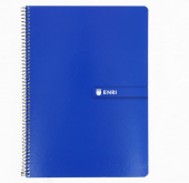 Cuaderno Enri , Dos Lineas, Tapa Dura, 80 Hojas , Azul Oscuro