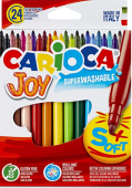 Carioca Rotuladores Punta Fina Joy - 24 Uds., Multicolor