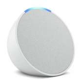 ALTAVOZ INTELIGENTE -ECHO POP, BLUETOOHT CON ALEXA DE SONIDO POTENTE Y COMPACTO, BLANCO