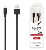 CABLE BSICO 2A 1M MICRO USB 5P NEGRO