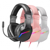 Mars Gaming MH122, Auriculares Gaming FRGB Rainbow, Sonido Ultra-Bass