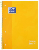 Bloc espiral Oxford Din A-4 extradura microperforado Amarilla 80 hojas