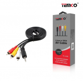 CABLE TC-X08 3.5MM TO 3RCA AV
