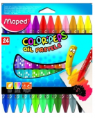 Lapices de colores Mapes Color’peps Oil Pastels x 24 unidades
