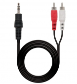 Cable Est�reo Nanocable 10.24.0301/ Jack 3.5 Macho - RCA Macho/ 1.5m/ Negro