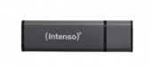 Intenso Alu Line - Memoria USB de 32 GB (USB 2.0, 28 MB/s, tapa), color negro