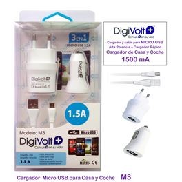 Digivolt Cargador Micro Usb 12v /220v M3