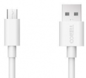 Cable bsico 2A 1m Micro USB 5P Blanco. SCDM52101-B