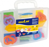 Molin PTL977-G - Malet�n de plastilina con 24 accesorios