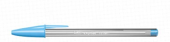 BOLIGRAFO DE CRISTAL BIC CRISTAL 1.6MM COLOR AZUL CLARO