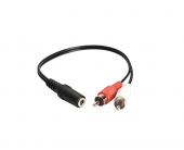 Cable separador en Y, de estreo hembra de 3,5 mm a 2 clavijas RCA macho, audio auxiliar